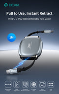 Cavo USB-C a USB-C Pro2 PD 240W Estensibile Fast Charge (1 mt)
