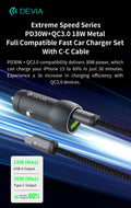Caricabatterie per auto Super veloce Serie PD30W+QC3.0-18 W con cavo C-C