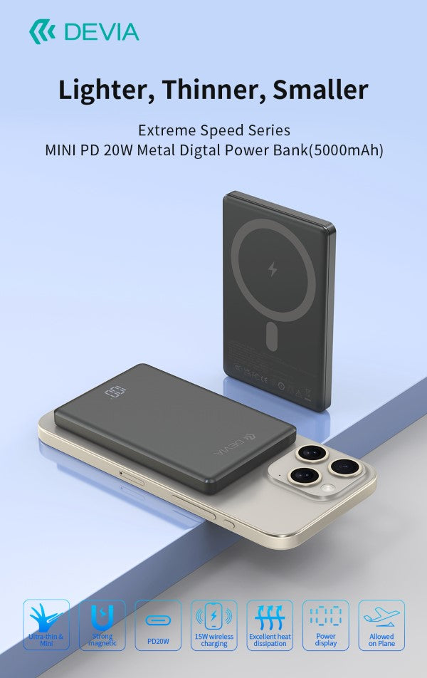 Power bank Magnetico Extreme Speed Series MINI PD 20W 5000mAh