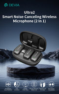 Ultra2 Doppio Microfono Wireless con Riduzione Rumore AI e Clip Magnetica connessione tipo-C e Lightning