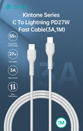 Kintone Cavo da Tipo-C a Lightning 5V 27W 1Mt Carica e Dati