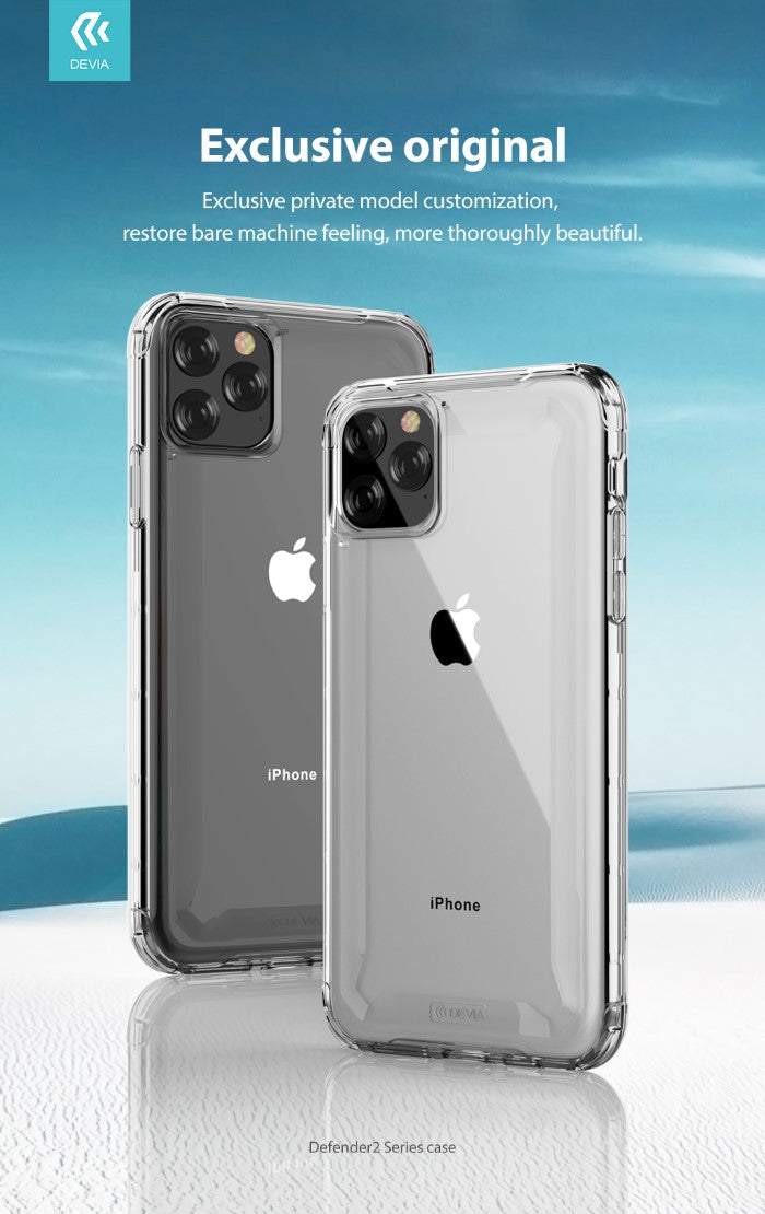 Cover Defender2 Alta Protezione Trasparente iPhone 11Pro Max