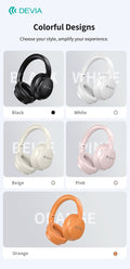 Lite1 Cuffie Over-Ear Wireless ad Alta Autonomia con Audio AAC e Ricarica Type-C Beige