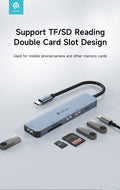 Leopard Type-C a USB3.0*3+PD + lettore di schede 5 in 1 HUB