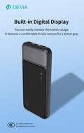 Power bank completamente compatibile 22,5 W con display digitale 10000 mAh Nero