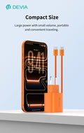 Ultra6 GaN Fast Charger PD 40W / EU 60W – Con Cavo incluso USB-C Ricarica Rapida Arancio