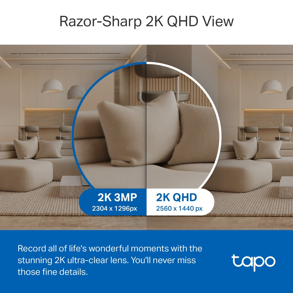 Tapo Telecamer sorveg. TC72 2K QHD Smart AI Wi-Fi Pan/Tilt Indoor