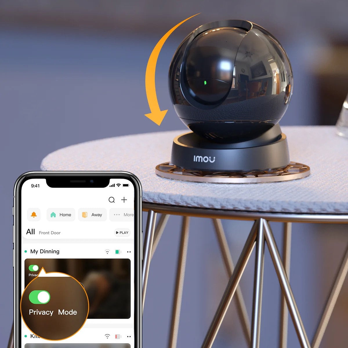 Imou Telecamera Rex 3D 3K PT Cube IP/Wi-Fi 5MP 2.8mm IR mic/Speaker