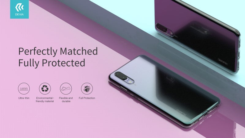 Cover protezione PP Devia per Huawei P20 Pro Trasparente