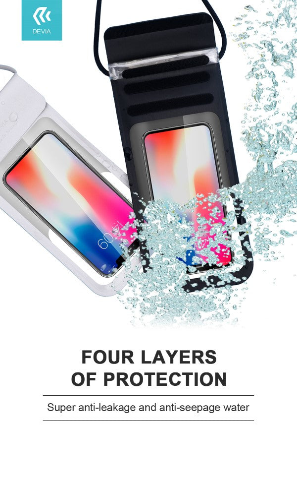 Custodia impermeabile 30 metri per smartphone fino a 6,9 pollici Silver