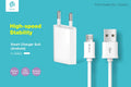 Suit Carica 1 Amper e Cavo Dati Per Android Micro USB