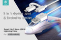 Cavo m-USB 2.1 e iOS8 + Dati e Carica Per Apple e Android