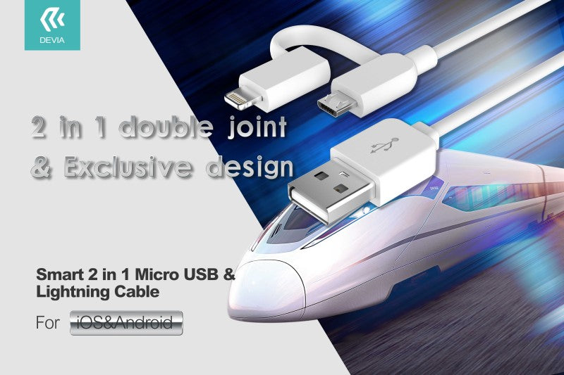 Cavo m-USB 2.1 e iOS8 + Dati e Carica Per Apple e Android