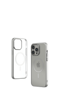 Cover Magnetica Glimmer con Apple Magsafe iPhone 15 Pro Silv