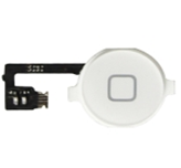 Pulsante Home membrana e cavo flessibile per iPhone 4 Bianco
