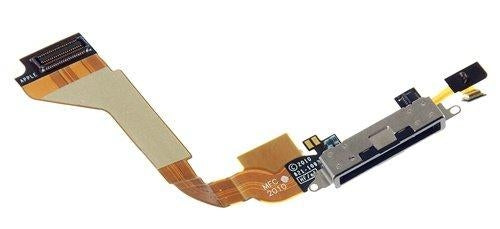 Connettore Carica con cavo flat per iPhone 4 Nero