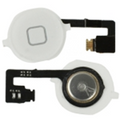 2 in 1 Tasto Home + PCB Cavo Flex per iPhone 4S Bianco