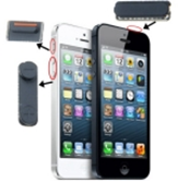 3 in 1 Pulsanti Power Mute Volume per iPhone 5 Nero