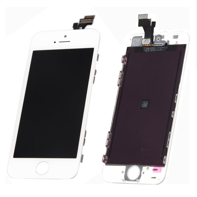 LCD + Touch + Vetro Retina Per iPhone 5S Bianco AAA+