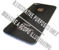 Cover Posteriore SENZA LOGHI Compatibile Per Iphone 4G Nera