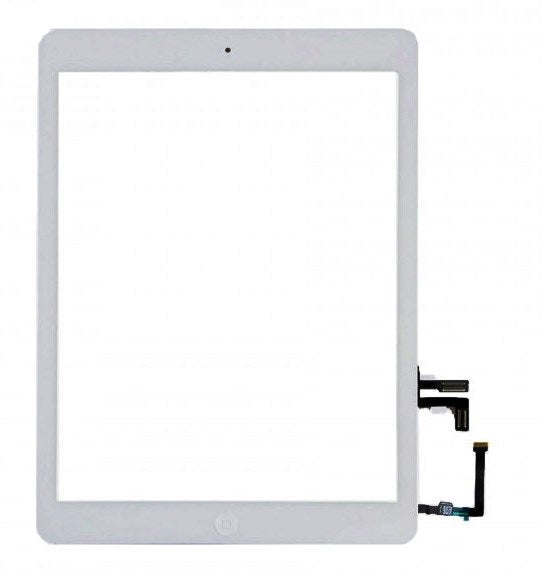 Touch+Telaio LCD+Pulsanti AAA per iPad Air 1 A1474 Bianco