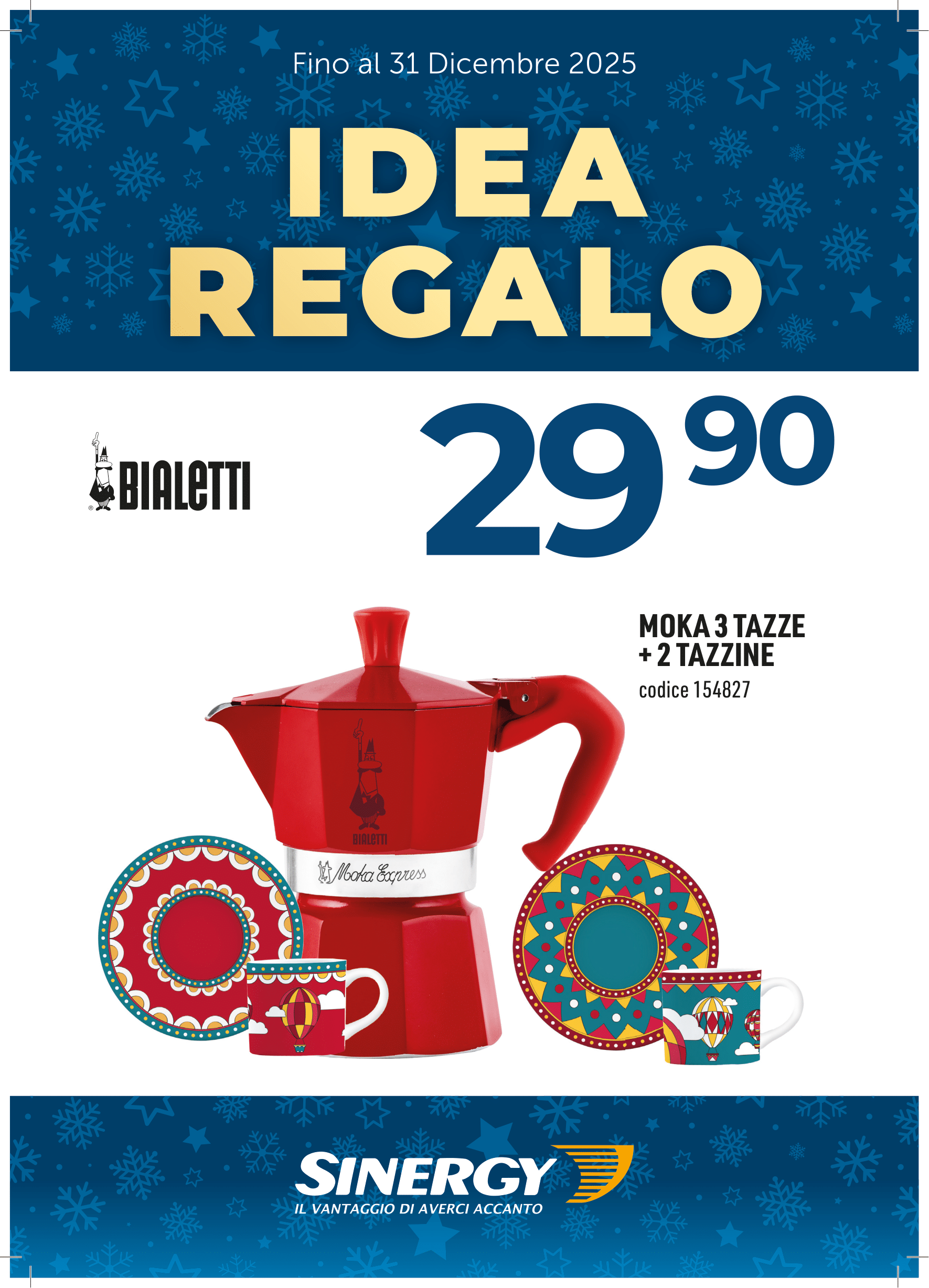 BIALETTI SET MOKA ROSSA 3 TAZZINE COMPLETO DI 2 TAZZINE E 2 PIATTINI