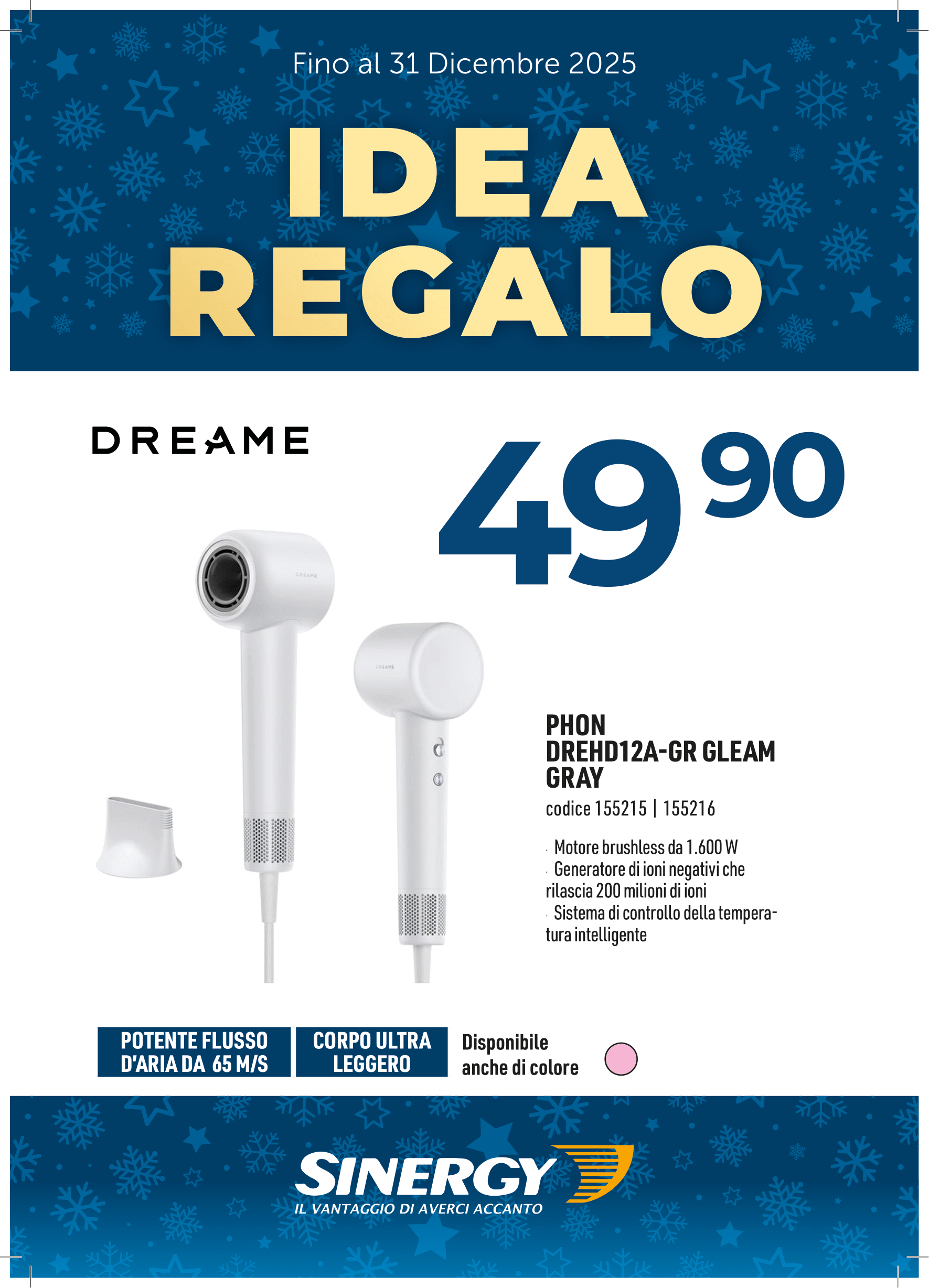 DREAME GLORY MIX ASCIUGA CAPELLI 1600 W