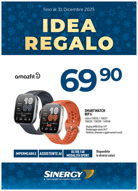 AMAZFIT BIP 6 AMOLED DIGITALE (SATELLITARE)