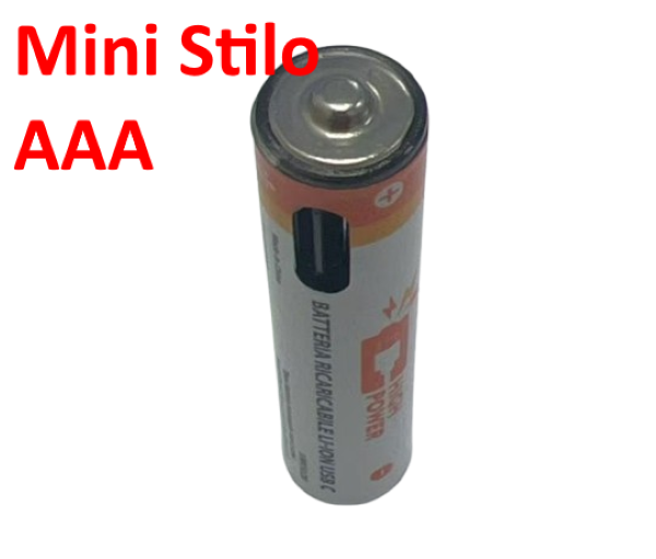Batterie AAA Ricaricabili USB‑C 1.5V 435mAh 814mWh  – Confezione da 4