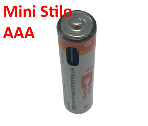 Batterie AAA Ricaricabili USB‑C 1.5V 435mAh 814mWh – Confezione da 4