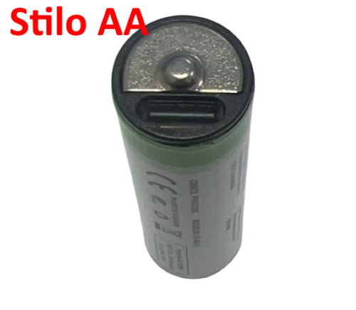 Batterie AA Ricaricabili USB‑C 1.5V 2220mWh - Confezione da 4