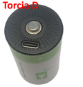 Batterie D Ricaricabili USB‑C 1.5V 7200mWh 4200mAh – Confezione da 2