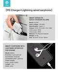 Caricatore rapido PD 20W con Auricolari lightning Bluetooth