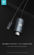Cavo Adattatore Serie Storm da HDMI a Tipo-C Nero