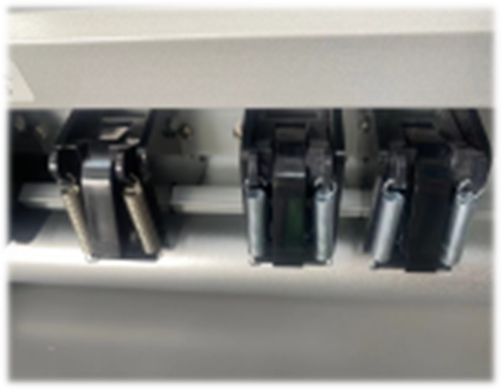Gruppo barra premi pellicole con rulli pressori da 16 mm per plotter da taglio intelligente
