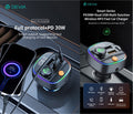 Vivavoce e Carica 30W per auto FM Bluetooth 5.3 con lettore Mp3 e Pendrive