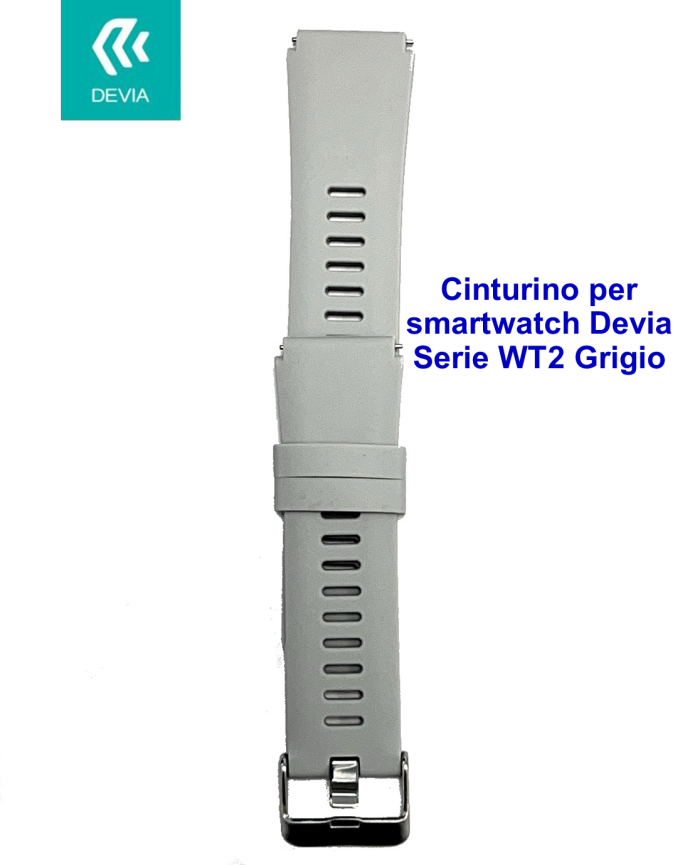Cinturino per smartwatch Devia Serie WT2 Grigio