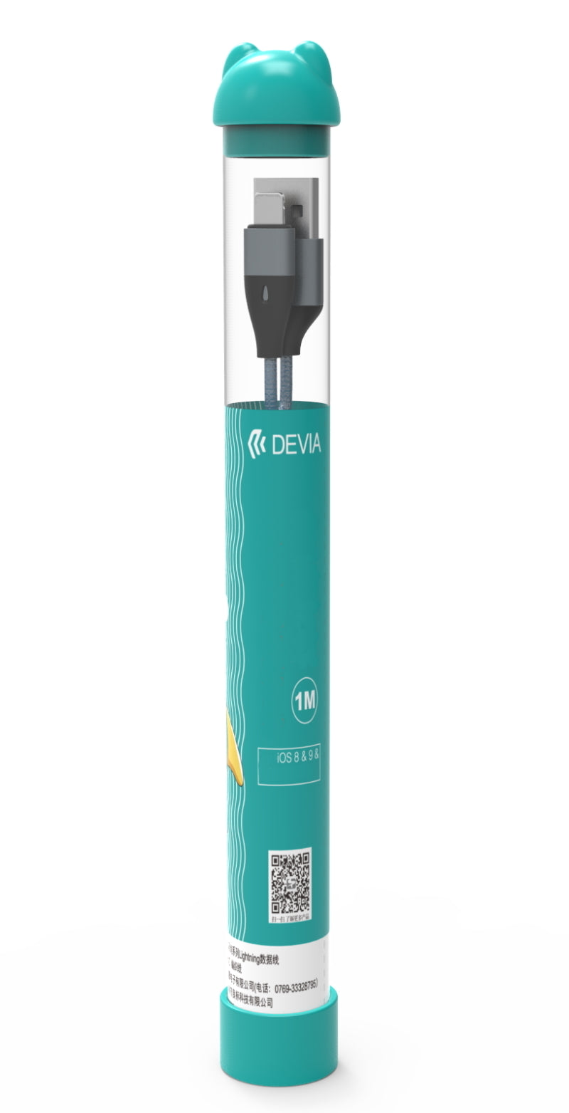Cavo Bubble Fish USB > Micro USB 1mt Nylon Intrecciato Nero