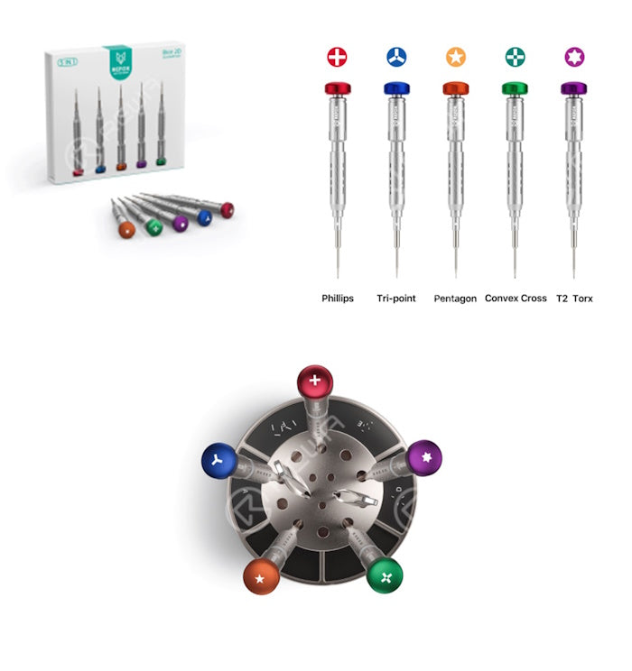 Set 5 Giraviti Refox Alta qualità Rice Series RS-2 per riparazione smartphones