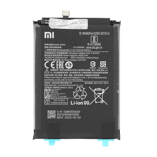 Batteria OEM Xiaomi Redmi Note 9S BN55 460200002F5Z