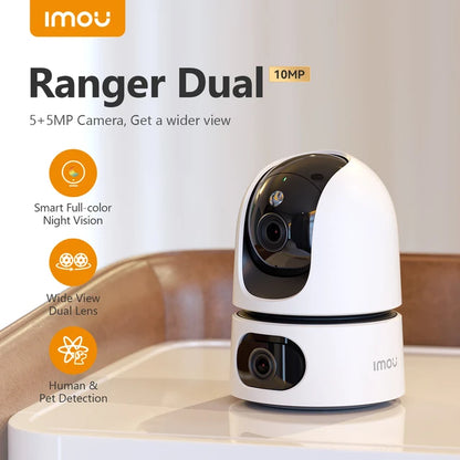 Imou Telecamera Ranger Dual 10Mp PT Cube IP/Wi-Fi 10MP 2.8mm IR mic/Speaker