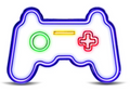 Insegna LED neon Joystick