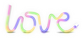 Insegna LED neon Love