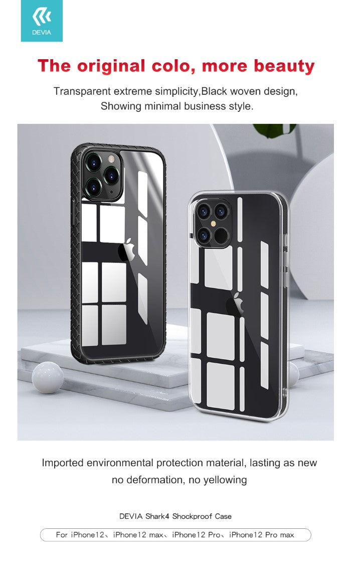 Cover protettiva trasparente con bordo per iPhone 12 Mini