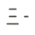 Pulsanti Volume+Mute+Power On/Off per iPhone 11 Pro Silver