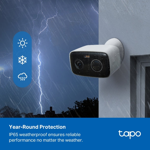 Tapo Telecamera di sicurezza Smart batteria per esterni 2K
