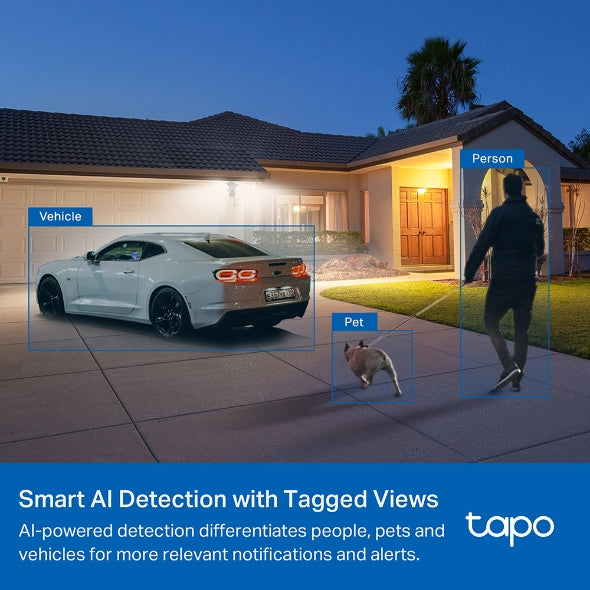 Tapo C720 Telecamera Smart AI 2K QHD Floodlight