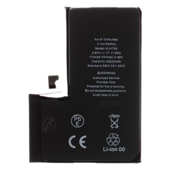 Batteria per iPhone 15 Pro Max 4422mAh Li-Ion (Bulk)