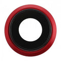 Cornice fotocamera posteriore e obiettivo per iPhone 8 Red