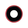Cornice fotocamera con lente per iPhone XR Rosso